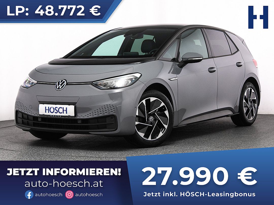 VW ID.3 204 PS um € 28.990, Jungwagen